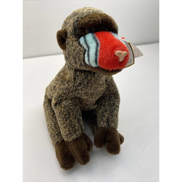 Cheeks Ty Beanie Baby Baboon 1999 Rare - Picture 9 of 12